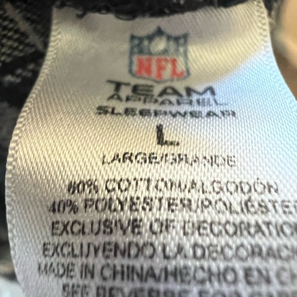 oakland raiders pajamas size large vintage nfl - Picture 4 of 4